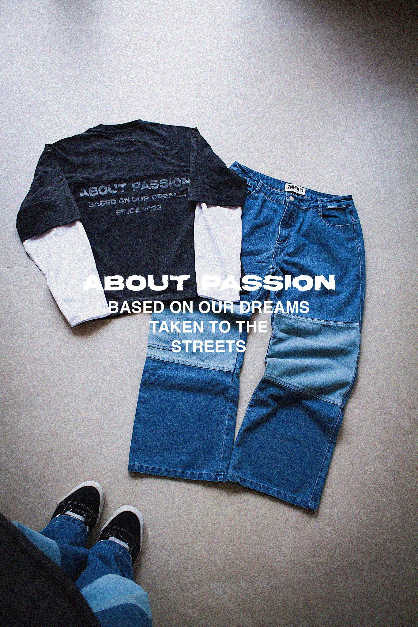 DOUBLE SLEEVE ACID WASHED T-SHIRT